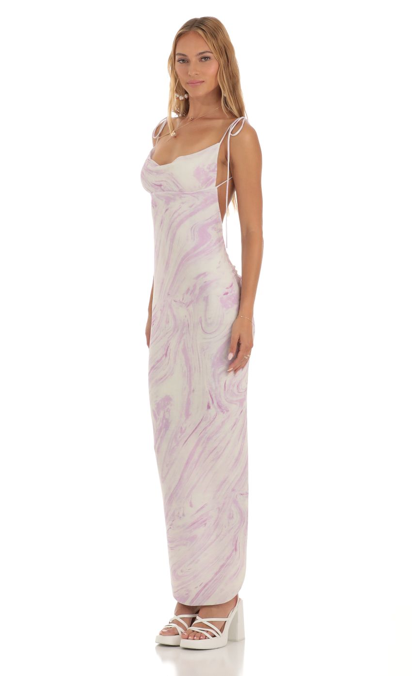 Picture Torin Back Slit Maxi Dress in Purple Swirl. Source: https://media.lucyinthesky.com/data/May23/850xAUTO/bcf1b242-3d4c-4416-a88d-04c4d5225df2.jpg
