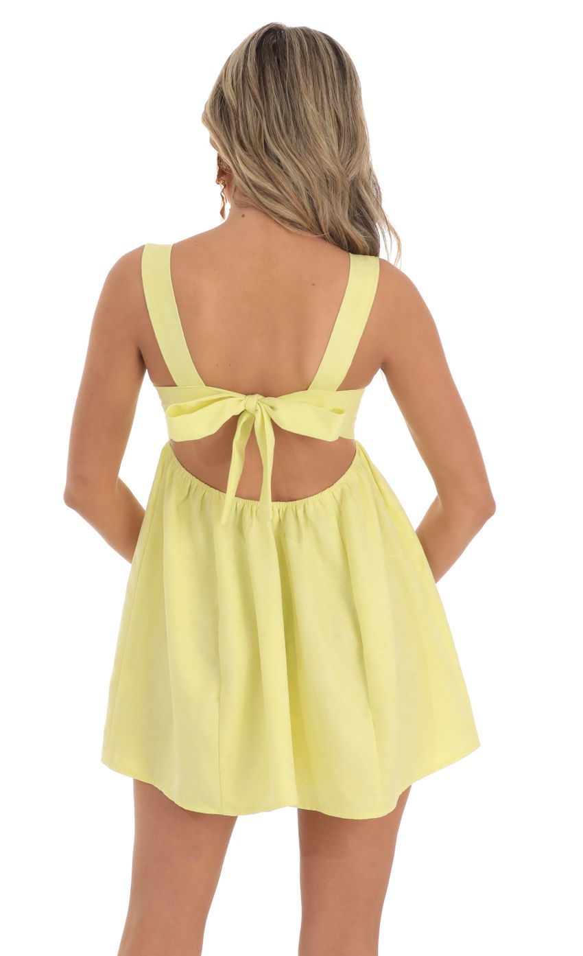 Picture Ivette Floral Jacquard Fit and Flare Dress in Yellow. Source: https://media.lucyinthesky.com/data/May23/850xAUTO/c4919da6-c40d-42ad-b1b3-81390fd7f96b.jpg