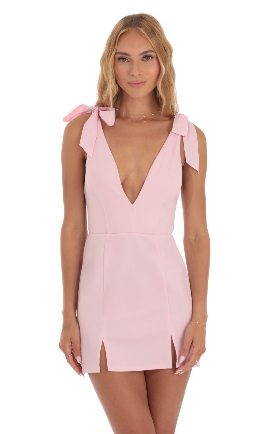 Picture Izan Double V Mini Dress in Pink. Source: https://media.lucyinthesky.com/data/May23/850xAUTO/d260befd-9d65-4cc5-badb-661119bac3ca.jpg