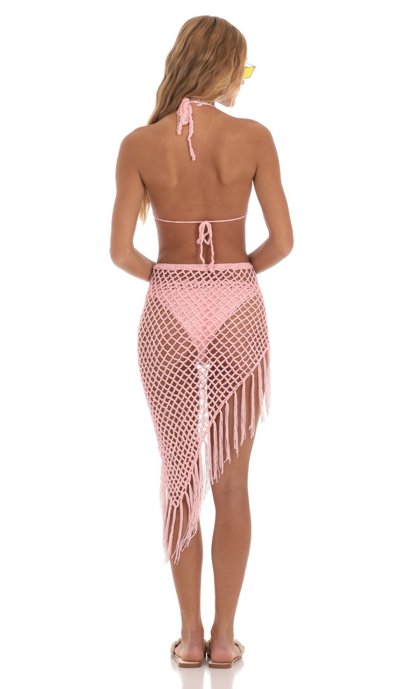 Picture Anza Crochet Three Piece Set in Pink. Source: https://media.lucyinthesky.com/data/May23/850xAUTO/d47e8ef7-e985-4ff1-89be-f532c5bbc57a.jpg