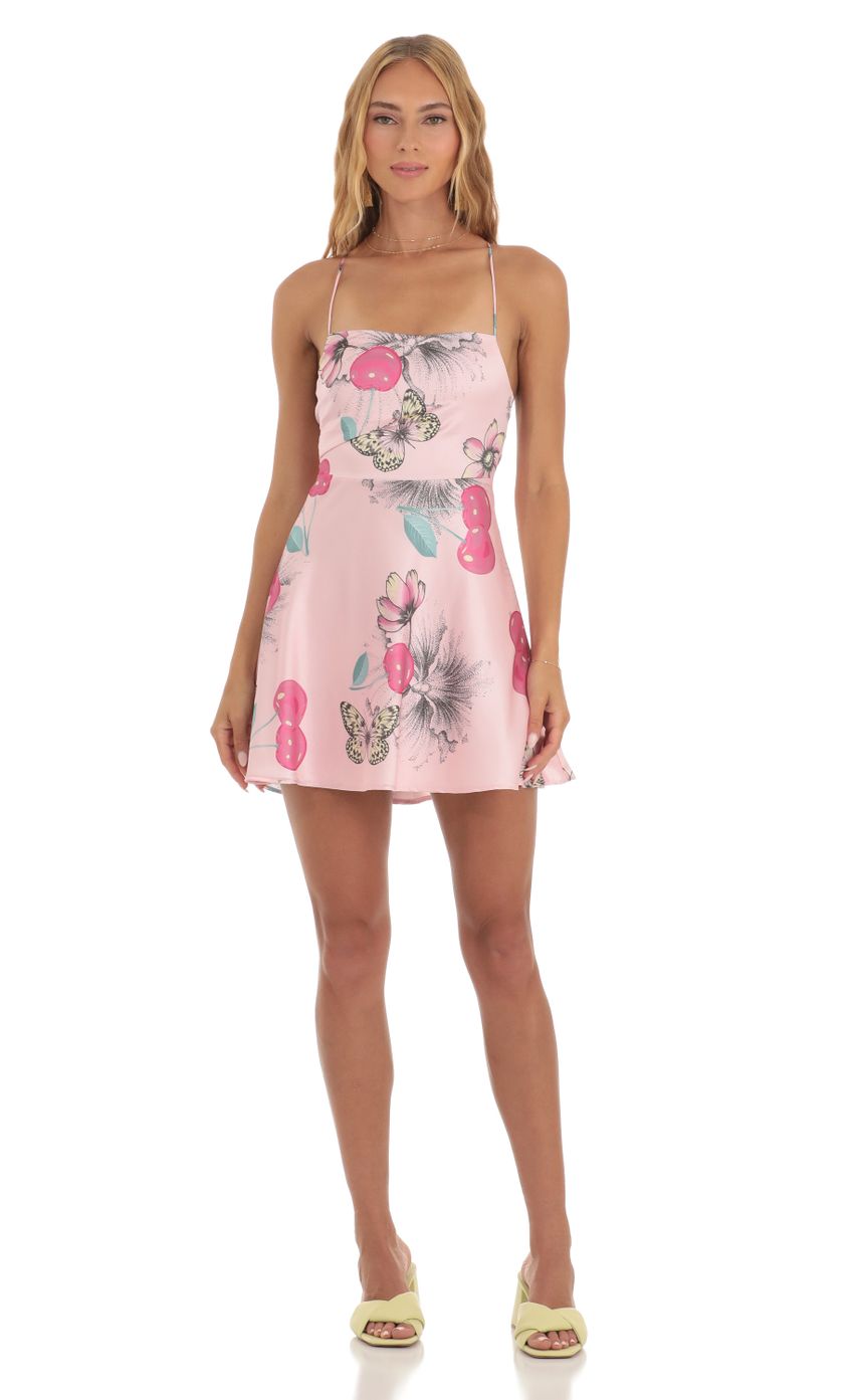 Picture Cherry Butterfly Mini Dress in Pink. Source: https://media.lucyinthesky.com/data/May23/850xAUTO/f3954f10-99eb-4878-ae8c-093c52aa30f5.jpg