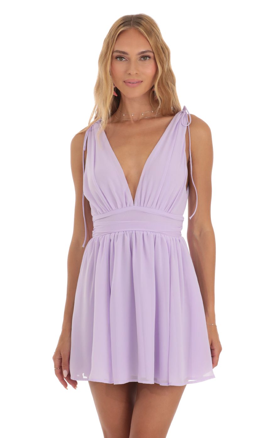 Picture Ysabel Chiffon Floral Dress in Lilac. Source: https://media.lucyinthesky.com/data/May23/850xAUTO/f5ef2b17-ef44-42d1-8d6a-d99b065de48f.jpg