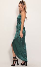 Picture thumb Joelle Pleated Satin Maxi Dress in Hunter Green. Source: https://media.lucyinthesky.com/data/Nov19_1/170xAUTO/781A7412.JPG