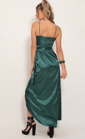 Picture thumb Joelle Pleated Satin Maxi Dress in Hunter Green. Source: https://media.lucyinthesky.com/data/Nov19_1/170xAUTO/781A7430.JPG