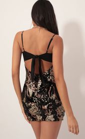 Picture thumb Empress Sequin Velvet Dress in Black Copper. Source: https://media.lucyinthesky.com/data/Nov19_2/170xAUTO/781A47401.JPG