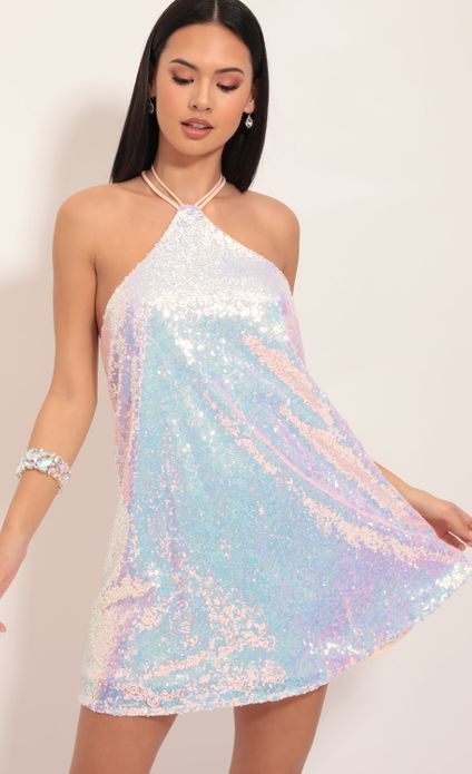 pink sequin 2 piece