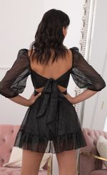 Picture Twinkle Babydoll Ruffle Dress in Black. Source: https://media.lucyinthesky.com/data/Nov20_2/150xAUTO/781A0622.JPG