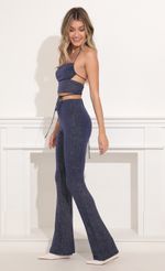 Picture Maricel Two Piece Pant Set in Navy Blue Shimmer. Source: https://media.lucyinthesky.com/data/Nov21_1/150xAUTO/1V9A4680.JPG