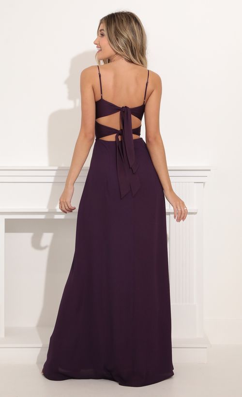 Picture Kingsley Maxi Dress in Purple. Source: https://media.lucyinthesky.com/data/Nov21_1/500xAUTO/1V9A6274.JPG