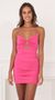 Picture Rayne Ruched Bodycon Dress in Pink. Source: https://media.lucyinthesky.com/data/Nov21_1/50x90/1V9A2004.JPG