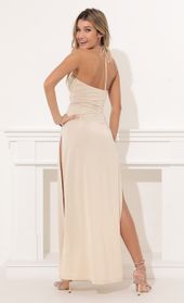 Picture thumb Milly Halter Maxi Dress in Champagne. Source: https://media.lucyinthesky.com/data/Nov21_2/170xAUTO/1V9A3313.JPG