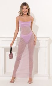 Picture thumb Gelsea Sheer Maxi Dress in Purple Shimmer. Source: https://media.lucyinthesky.com/data/Nov21_2/170xAUTO/1V9A3818.JPG