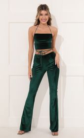 Picture thumb Maricel Velvet Two Piece Pant Set in Green. Source: https://media.lucyinthesky.com/data/Nov21_2/170xAUTO/1V9A4544.JPG