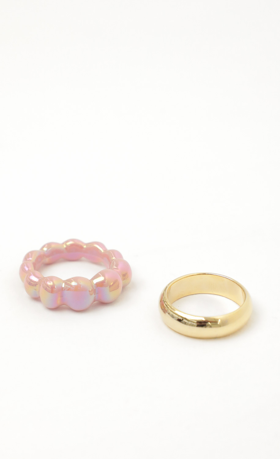 Bubble Girl Ring Set in Pink