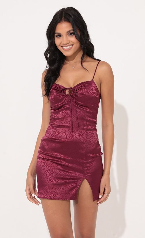 Picture Serenity Front Tie Dress in Marron Leopard. Source: https://media.lucyinthesky.com/data/Nov21_2/500xAUTO/1V9A1291.JPG