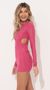 Picture Kiki Long Sleeve Cutout Dress in Pink. Source: https://media.lucyinthesky.com/data/Nov21_2/50x90/1V9A4237.JPG