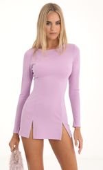 Picture Claudette Rhinestone Cinched Bodycon Dress in Purple. Source: https://media.lucyinthesky.com/data/Nov22/150xAUTO/a8607120-2734-41c4-a600-49a6a51317ca.jpg