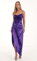 Picture Suede Luxe Maxi Dress in Lilac. Source: https://media.lucyinthesky.com/data/Nov22/150xAUTO/b9fef953-0d2d-4934-bf1c-4dc2e8696bc6.jpg
