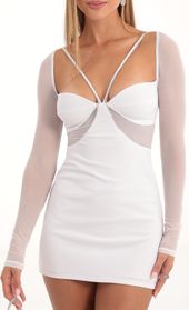 Picture thumb Rania Rhinestone Mesh Cutout Dress in White. Source: https://media.lucyinthesky.com/data/Nov22/170xAUTO/01a1f837-9202-46f8-94e0-97fdf99ab9db.jpg