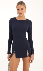 Picture thumb Claudette Rhinestone Cinched Bodycon Dress in Navy. Source: https://media.lucyinthesky.com/data/Nov22/170xAUTO/1f3e3d29-ba2c-46ed-aebf-7b5c5c28fb36.jpg