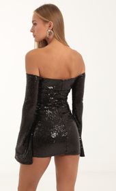 Picture thumb Della Sequin Long Sleeve Bodycon Dress in Black. Source: https://media.lucyinthesky.com/data/Nov22/170xAUTO/33b05486-9dfe-48fe-b112-5d99e5395b35.jpg