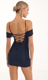 Picture thumb Celest Mesh Ruched Cutout Dress in Navy Blue. Source: https://media.lucyinthesky.com/data/Nov22/170xAUTO/33c2d7a8-5f18-4474-9180-4e98d60efbd8.jpg