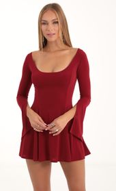 Picture thumb Orly Rhinestone Flare Dress in Red. Source: https://media.lucyinthesky.com/data/Nov22/170xAUTO/6c96ac27-5730-45a4-8beb-85d61ca97596.jpg