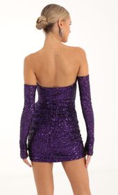 Picture thumb Sansa Sequin Corset Dress and Gloves in Purple. Source: https://media.lucyinthesky.com/data/Nov22/170xAUTO/83caa994-cc11-490b-b95d-1ce18b4c2d17.jpg