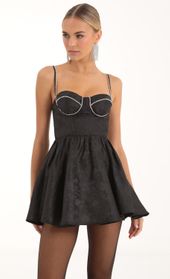 Picture thumb Kadri Floral Rhinestone Corset Dress in Black. Source: https://media.lucyinthesky.com/data/Nov22/170xAUTO/9ec9ef39-3aaa-4f6e-9207-34d197c76a4d.jpg