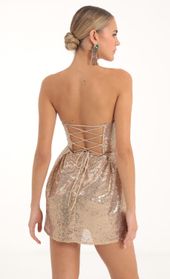 Picture thumb Star Sequin Corset Dress in Gold. Source: https://media.lucyinthesky.com/data/Nov22/170xAUTO/c1fd7a2c-c89c-4741-8d99-927027871a6d.jpg