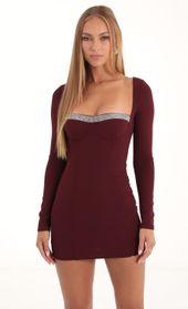 Picture thumb Sindel Rhinestone Long Sleeve Bodycon Dress in Red. Source: https://media.lucyinthesky.com/data/Nov22/170xAUTO/d7f532c9-c9ff-4d71-99ef-4cad0db1e9a8.jpg
