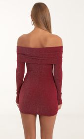 Picture thumb Emelia Metallic Knit Off The Shoulder Dress in Red. Source: https://media.lucyinthesky.com/data/Nov22/170xAUTO/dc36a92e-21c0-446f-92df-dadaba1800c2.jpg