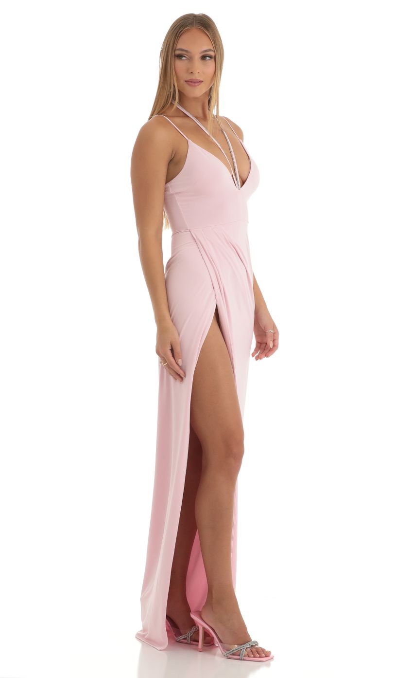 Picture Shilea Rhinestone Maxi Dress in Pink. Source: https://media.lucyinthesky.com/data/Nov22/850xAUTO/c7e70636-e7d5-47e8-8307-a0284d7c2efb.jpg