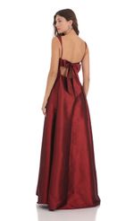 Picture Square Neck Fit and Flare Maxi Dress in Maroon. Source: https://media.lucyinthesky.com/data/Nov23/150xAUTO/fa44b8ee-b621-4bb6-ad2b-3a76e5fc8deb.jpg