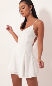 Picture thumb Floral Burnout Velvet A-line Dress In White. Source: https://media.lucyinthesky.com/data/Oct19_1/170xAUTO/781A6491.JPG
