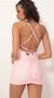 Picture Rhythm Satin Cross Back Dress in Pink. Source: https://media.lucyinthesky.com/data/Oct19_2/50x90/781A9360.JPG