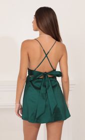 Picture thumb Leandra A Line Dress in Green. Source: https://media.lucyinthesky.com/data/Oct21_1/170xAUTO/1V9A1265.JPG