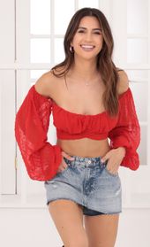 Picture thumb Sadie Top in Red Polka Dot. Source: https://media.lucyinthesky.com/data/Oct21_1/170xAUTO/1V9A9964.JPG