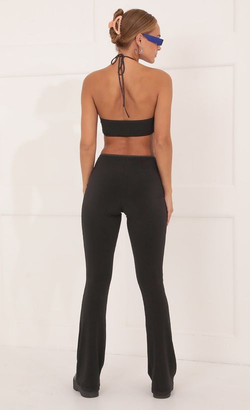 Picture Snoh Two Piece Pant Set in Black. Source: https://media.lucyinthesky.com/data/Oct21_1/500xAUTO/1V9A2446.JPG