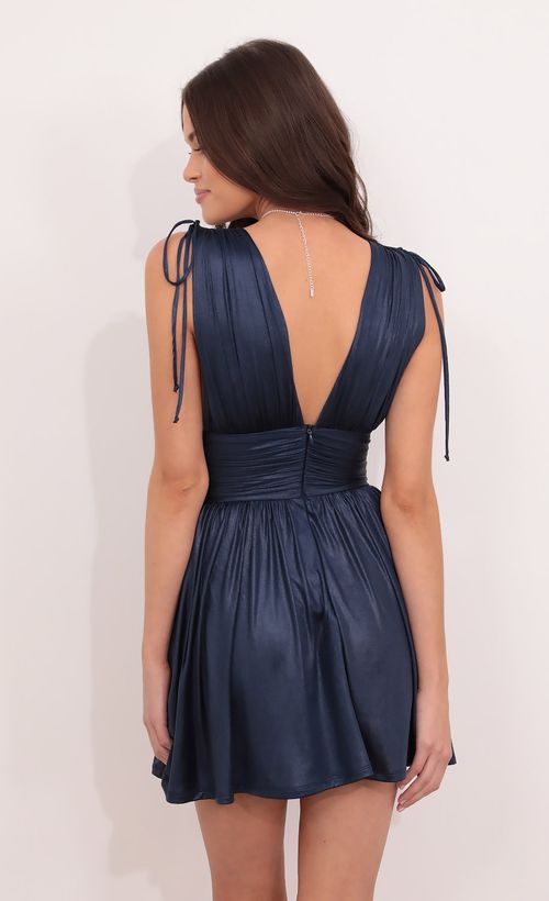 Picture Antionette Fit and Flare Dress in Navy Blue. Source: https://media.lucyinthesky.com/data/Oct21_1/500xAUTO/1V9A3732.JPG