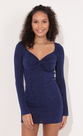 Picture thumb Foxy Bell Sleeve Dress in Navy Blue. Source: https://media.lucyinthesky.com/data/Oct21_2/170xAUTO/1V9A2598.JPG
