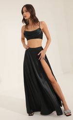 Picture Aggie Two Piece Maxi Skirt Set in Black. Source: https://media.lucyinthesky.com/data/Oct22/150xAUTO/a32c834d-311d-4926-8359-f960eb31c1fe.jpg