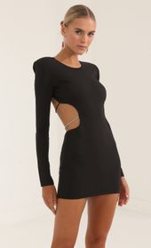 Picture thumb Beatrix Crepe Shoulder Pad Cutout Dress in Black. Source: https://media.lucyinthesky.com/data/Oct22/170xAUTO/4e2fd3e5-7abe-4046-953f-c798b0ccfd9b.jpg