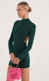 Picture thumb Agnes Dotted Knit Open Back Dress in Green. Source: https://media.lucyinthesky.com/data/Oct22/170xAUTO/618ff29f-6429-40a5-8747-47c9a7a308a9.jpg