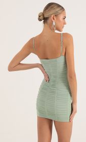 Picture thumb Lexie Mesh Ruched Cutout Bodycon Dress in Green. Source: https://media.lucyinthesky.com/data/Oct22/170xAUTO/9c4b8d1c-1451-4c10-bf9b-12996f8146c6.jpg