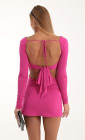 Picture thumb Dawson Long Sleeve Side Slit Dress in Pink. Source: https://media.lucyinthesky.com/data/Oct22/170xAUTO/b7041d9c-7d81-4261-91da-6efcb45da91a.jpg