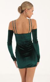 Picture thumb Berkley Velvet Cutout Dress and Gloves in Green. Source: https://media.lucyinthesky.com/data/Oct22/170xAUTO/d3b146c8-301a-4176-8372-4c493a97bb84.jpg