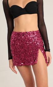 Picture thumb Lilla Sequin Mesh Mini Skirt in Pink. Source: https://media.lucyinthesky.com/data/Oct22/170xAUTO/dec14051-72f4-4b4e-ae34-6e18c59edf7f.jpg