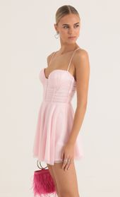 Picture thumb Skyla Mesh Corset Dress in Pink. Source: https://media.lucyinthesky.com/data/Oct22/170xAUTO/ee7f89b2-d751-48c4-8103-cf97d151b709.jpg
