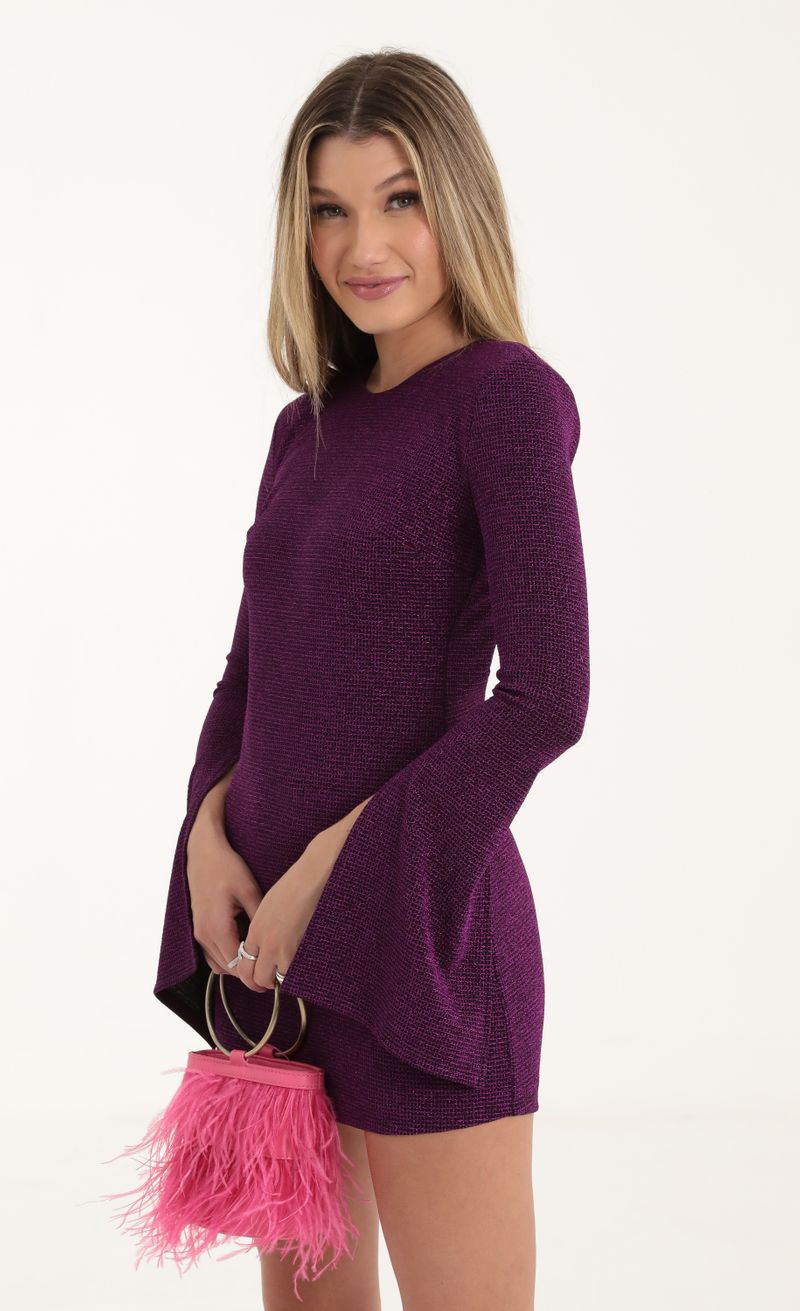 Picture Kori Knit Long Sleeve Dress in Purple. Source: https://media.lucyinthesky.com/data/Oct22/800xAUTO/a1b4dbf8-f917-4ecf-bd48-9f24c5365a2a.jpg
